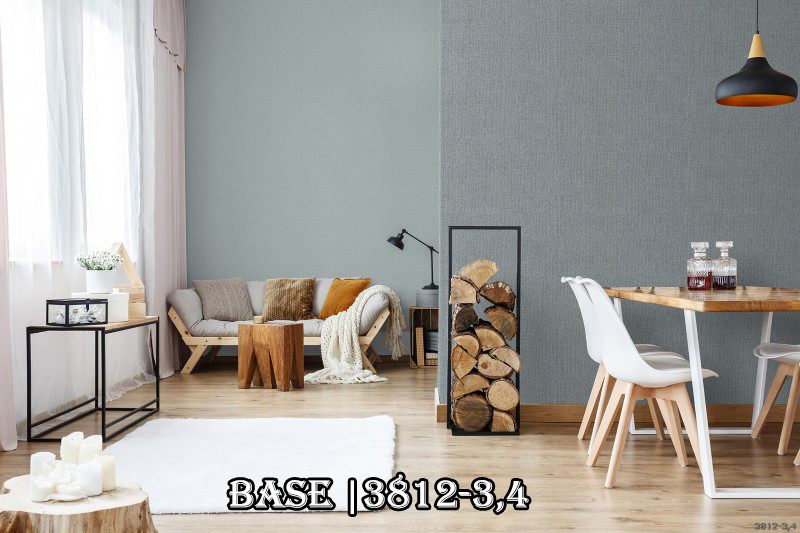 Sự kết hợp giữa 2 mẫu giấy dán tường 3812-3 và 3812-4 tạo nên một không gian kiến trúc hiện đại, tinh tế.