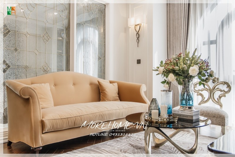 Sofa phòng khách màu vàng Sofa phòng khách màu vàng